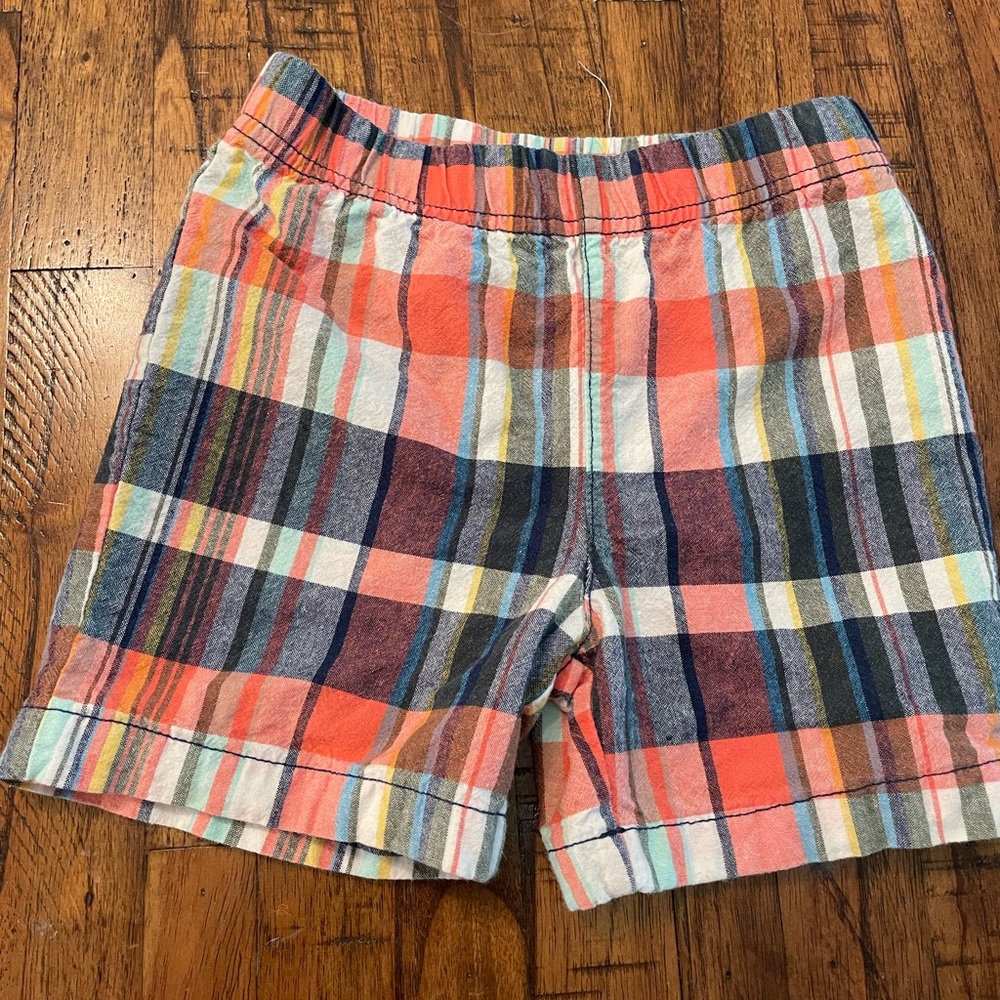 Toddler boy plaid shorts